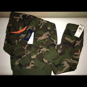 ***NWT*** Boys Camo Ralph Lauren Sweat Suit